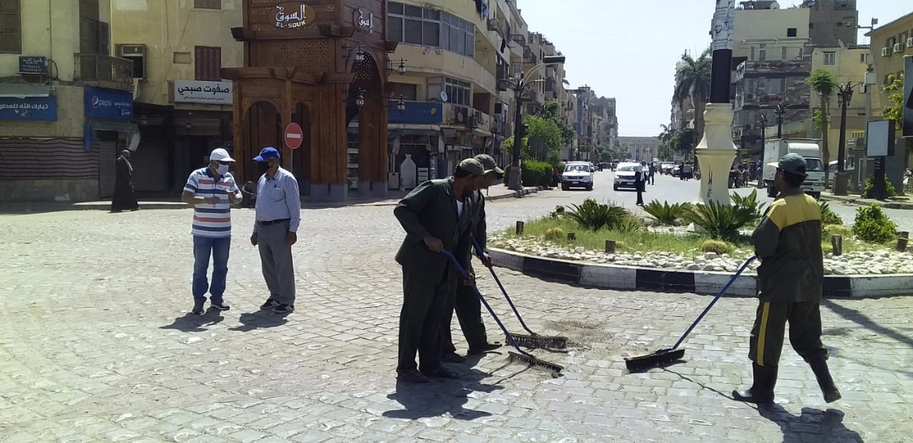 حملات النظافة والتجميل مستمرة بشوارع الأقصر طوال شهر رمضان
