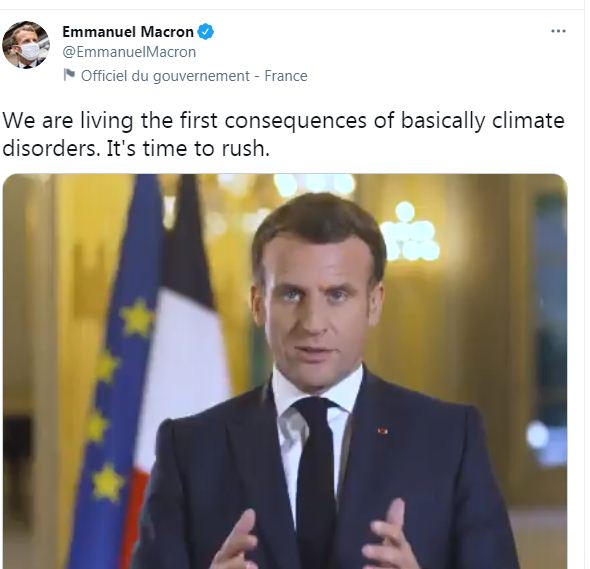 ماكرون على تويتر
