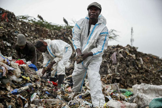 أكبر مكب للقمامة في العاصمة الكينية نيروبي