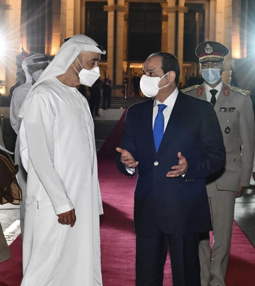 الرئيس السيسى يودع الشيخ محمد بن زايد في ختام زيارته (1)