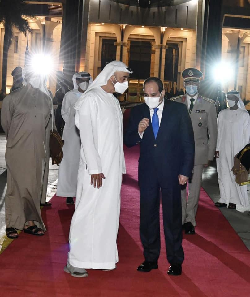 الرئيس السيسى يودع الشيخ محمد بن زايد في ختام زيارته (6)