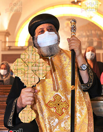 البابا تواضروس يترأس قداس أحد الزعف بكاتدرائية بشاير الخير بالإسكندرية (5)