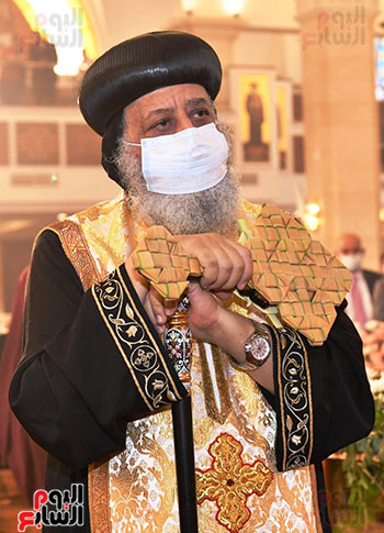 البابا تواضروس يترأس قداس أحد الزعف بكاتدرائية بشاير الخير بالإسكندرية (1)