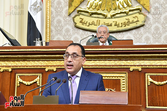  الدكتور مصطفى مدبولى رئيس الوزراء، أمام الجلسة العامة  (5)