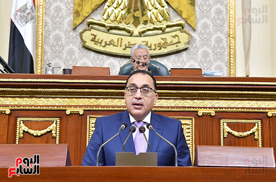  الدكتور مصطفى مدبولى رئيس الوزراء، أمام الجلسة العامة  (2)