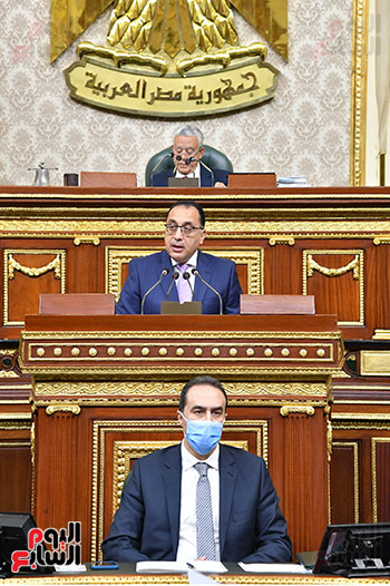  الدكتور مصطفى مدبولى رئيس الوزراء، أمام الجلسة العامة  (3)