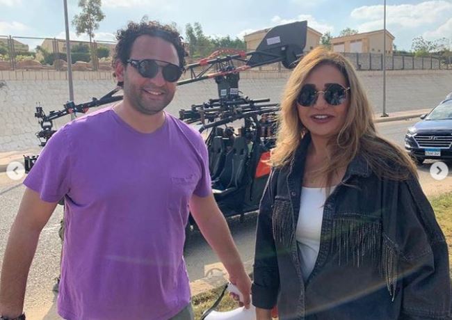 ليلي علوي مع المخرج محمود كريم
