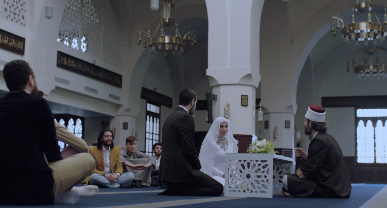 زواج منى زكى ومحمد فراج فى مسلسل لعبة نيوتن الحلقة 17