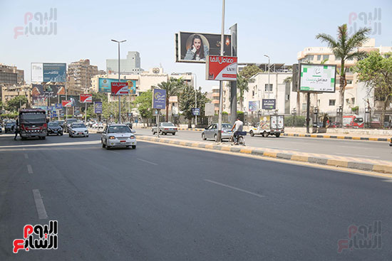 شوارع القاهرة خالية  بسبب الحر والاجازة