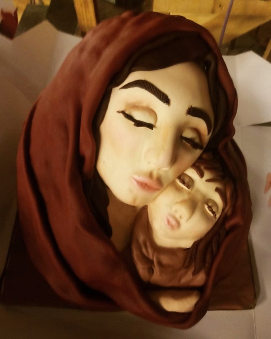 تورتة على هيئة تمثال