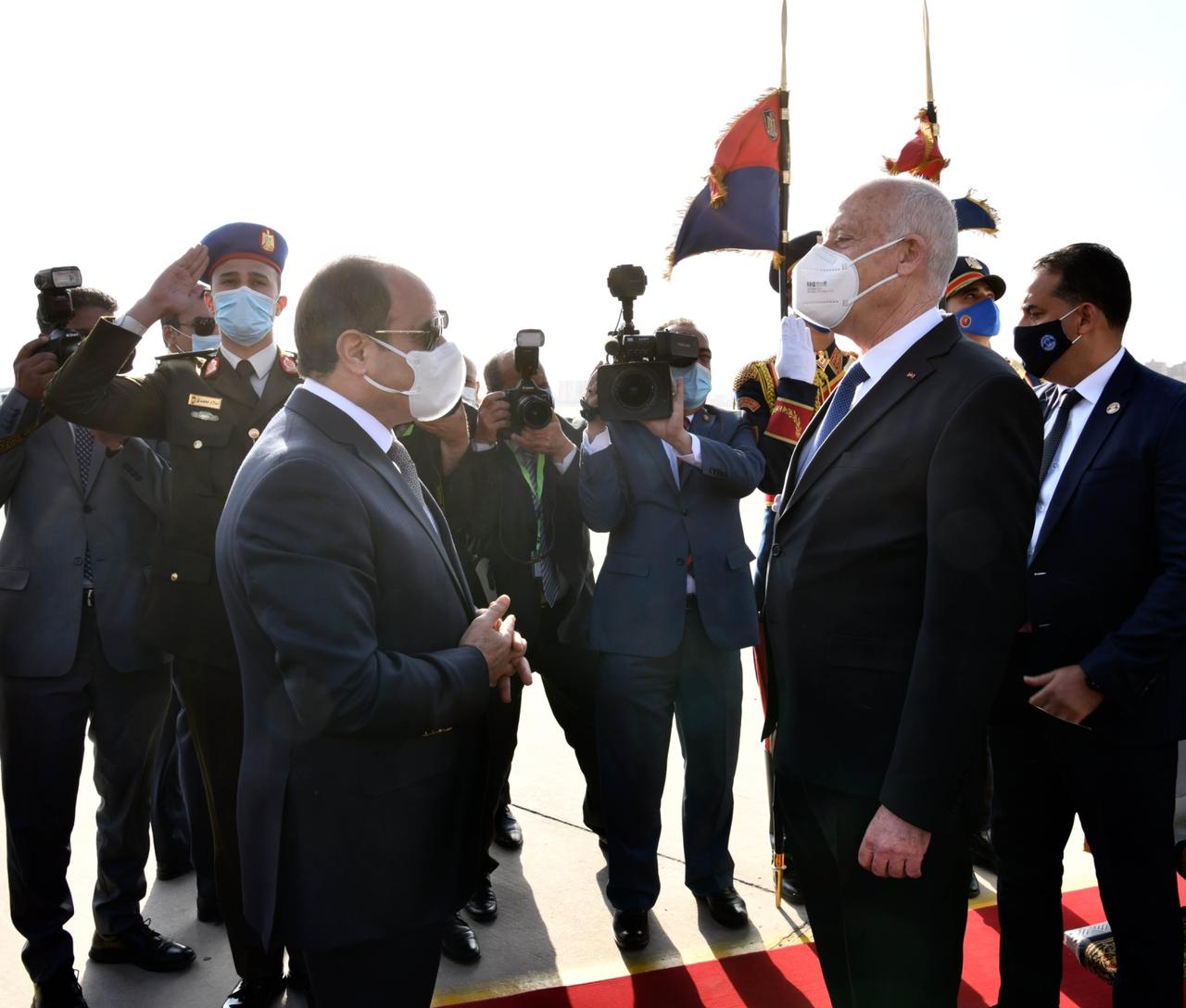 الرئيس السيسي يستقبل نظيره التونسى قيس سعيد (10)