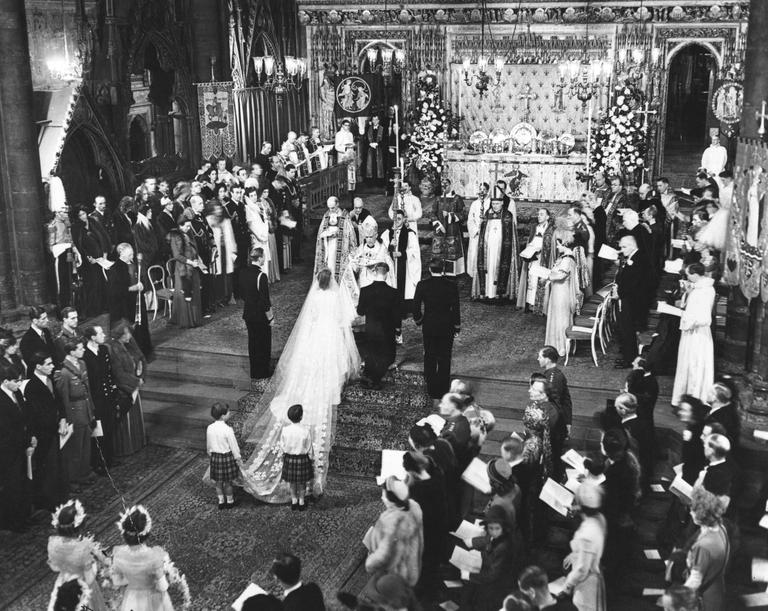 زفاف الأمير فيليب والملكة اليزالبيث