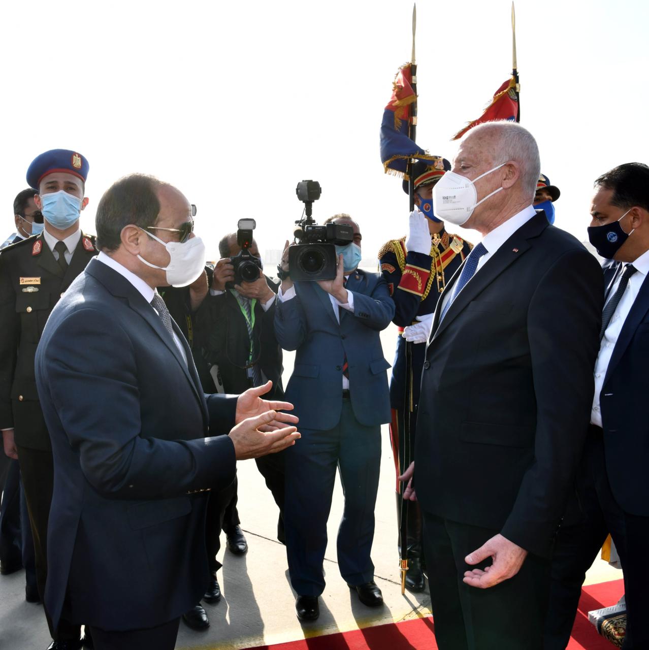 الرئيس السيسي يستقبل نظيره التونسى قيس سعيد (7)