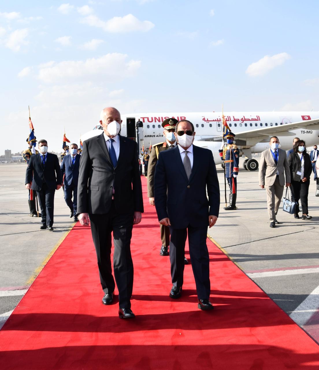 الرئيس السيسي يستقبل نظيره التونسى قيس سعيد (2)