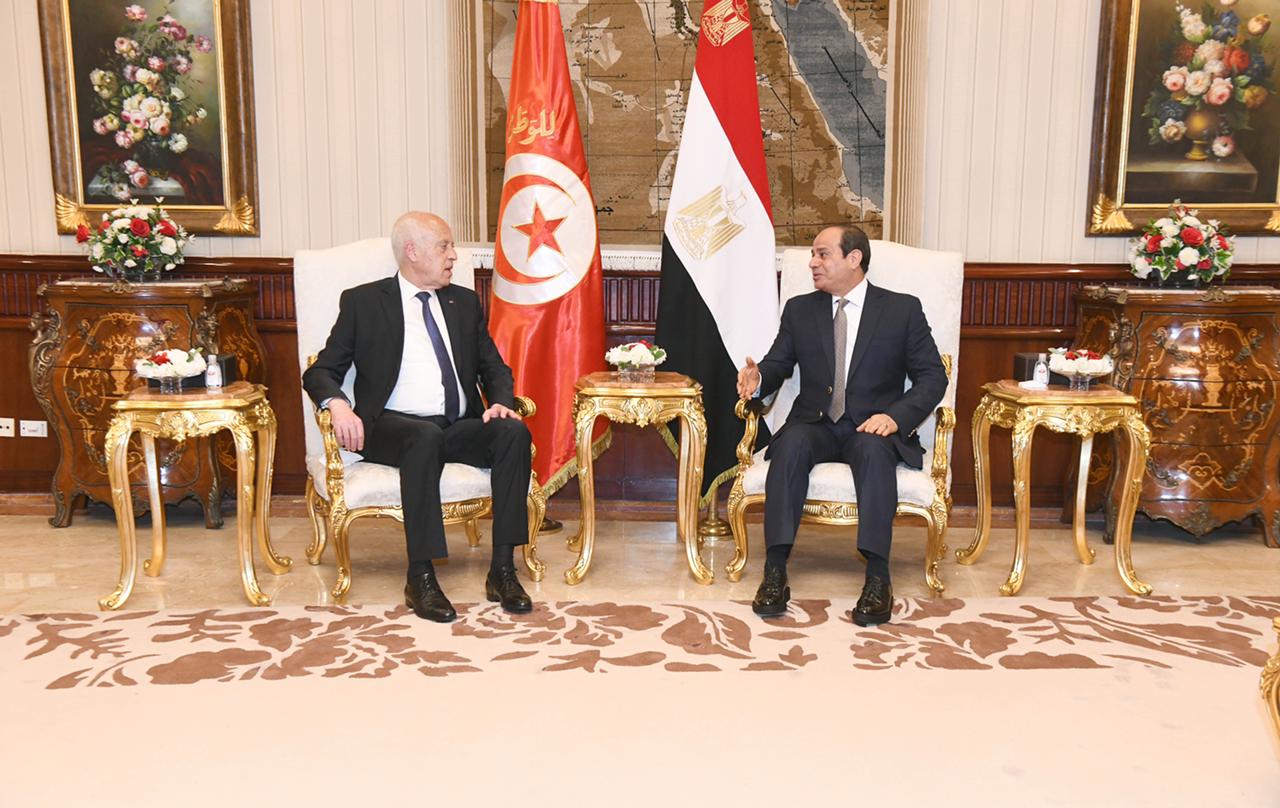 الرئيس السيسي يستقبل نظيره التونسى قيس سعيد (9)