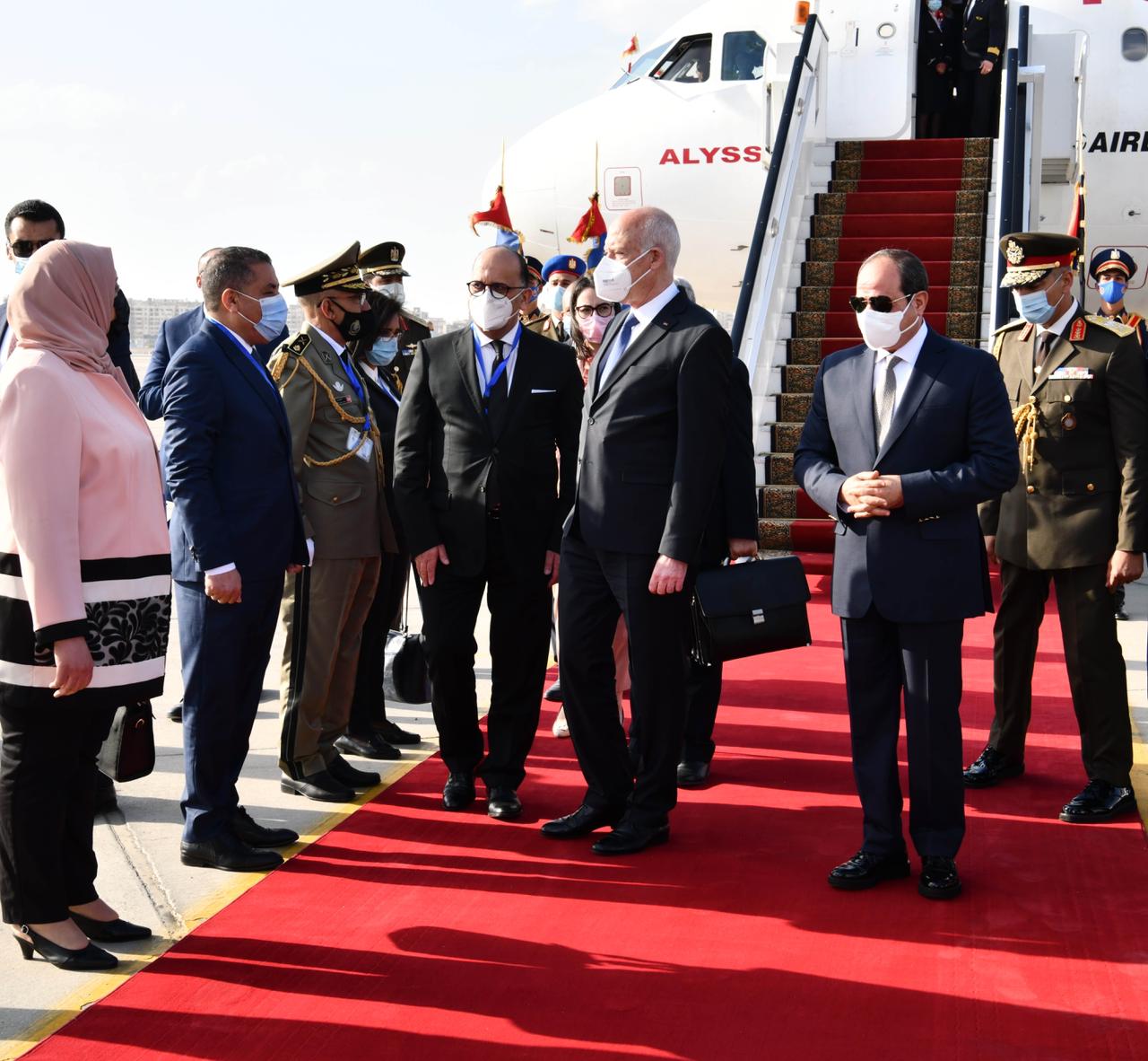 الرئيس السيسي يستقبل نظيره التونسى قيس سعيد (4)