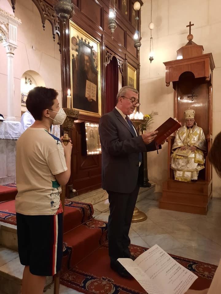 جانب من صلوات بطريرك الروم