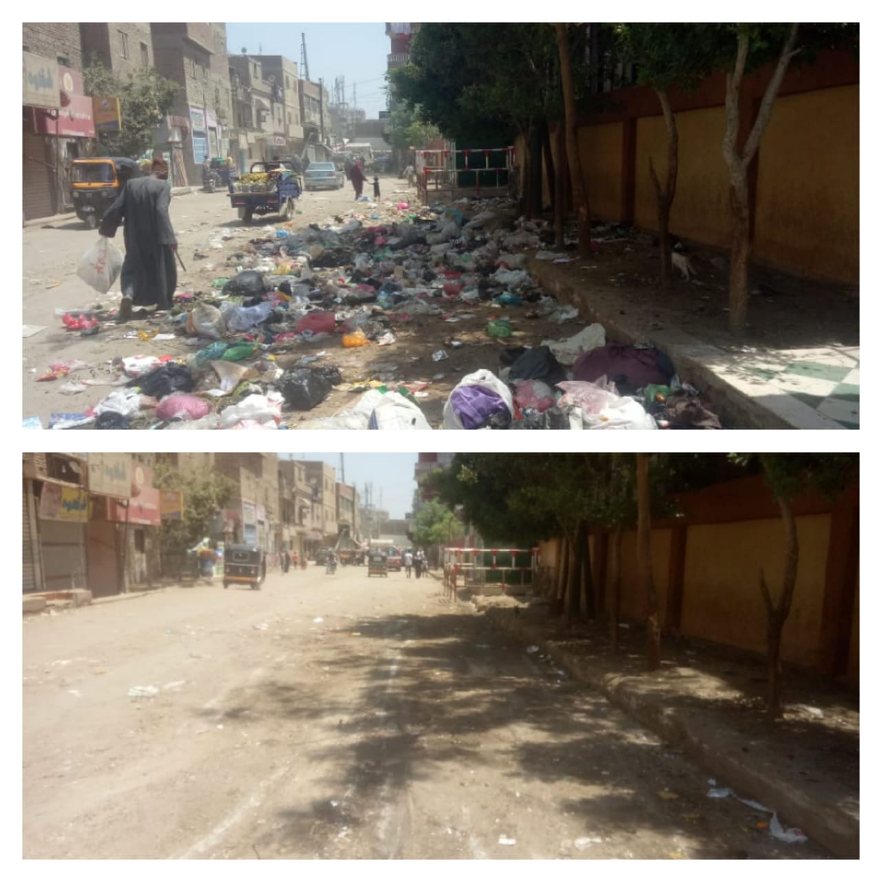 رفع القمامة من الشوارع رفع القمامة من الشوارع