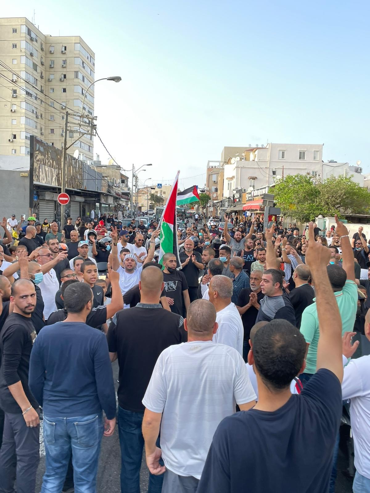 جانب من المظاهرات الفلسطينية