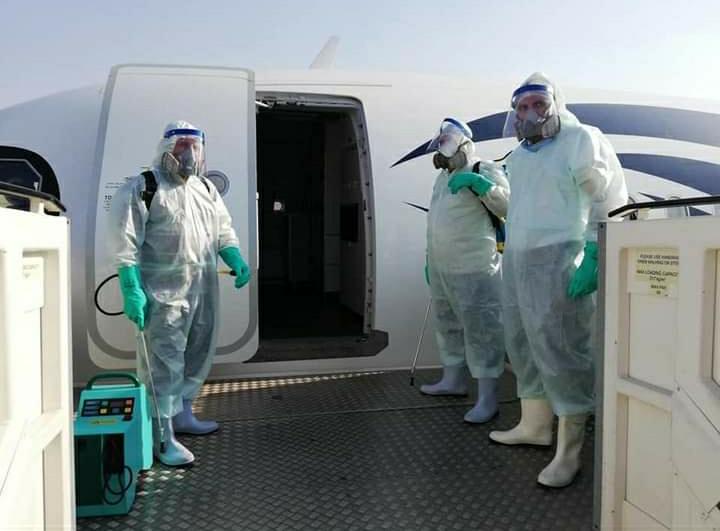 عمليات تعقيم موسعة بجميع المطارات المصرية استعدادا لعطلة عيد الفطر المبارك (9)