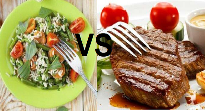تناول اللحوم أم الخضروات