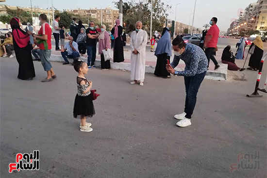 احتفالات عيد الفطر المبارك من أمام مسجد أبو بكر الصديق بمساكن شيراتون (20)