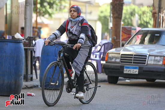 شباب يحتفلون بالعيد علي دراجتهم (12)