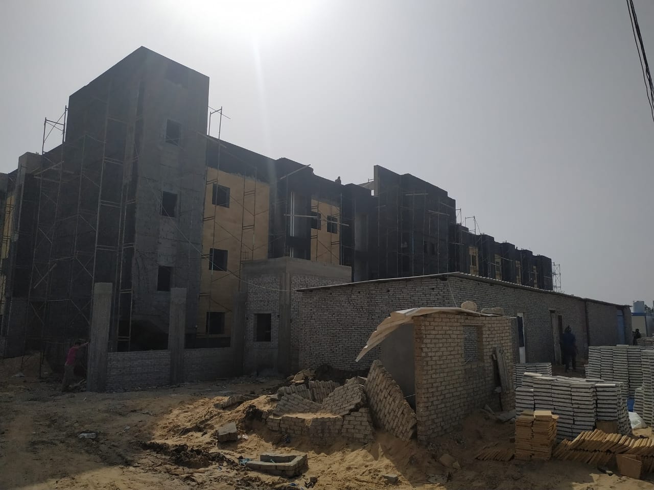 المستشفى حال الإنشاء المستشفى حال الإنشاء