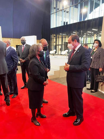 الرئيس عبد الفتاح السيسي مع زعماء أفريقيا علي هامش القمة بباريس (2)