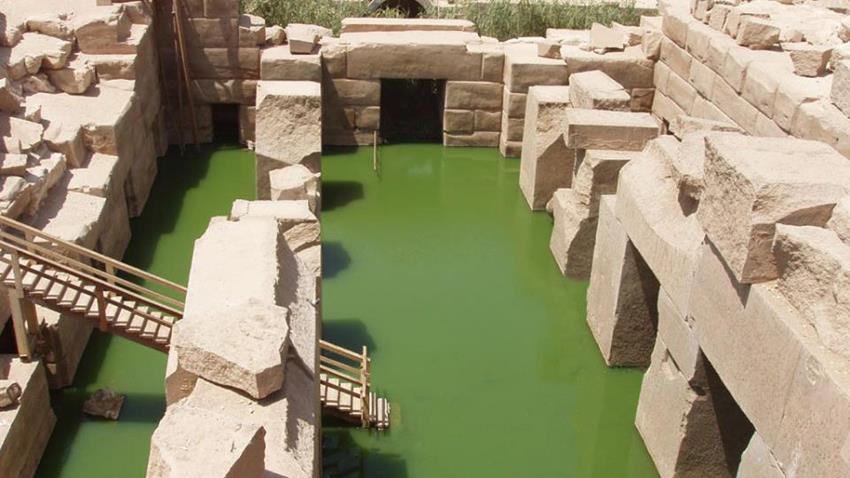 منسوب المياه بمعبد أبيدوس