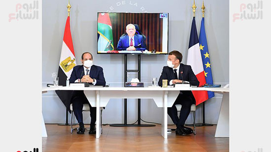 الرئيس عبد الفتاح السيسي والرئيس الفرنسى ماكرون (2)
