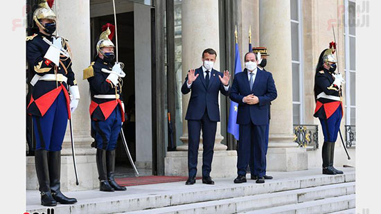 الرئيس عبد الفتاح السيسي والرئيس الفرنسى ماكرون (3)