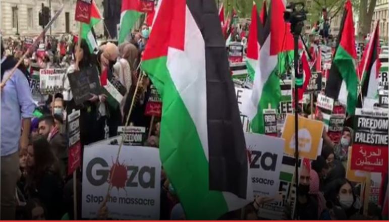 مظاهرات  تضامن مع فلسطين
