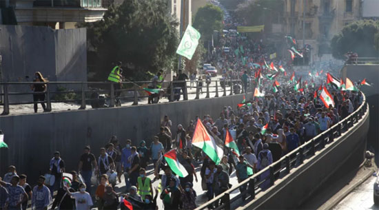 مظاهرات لبنان تضامنا مع فلسطين (3)