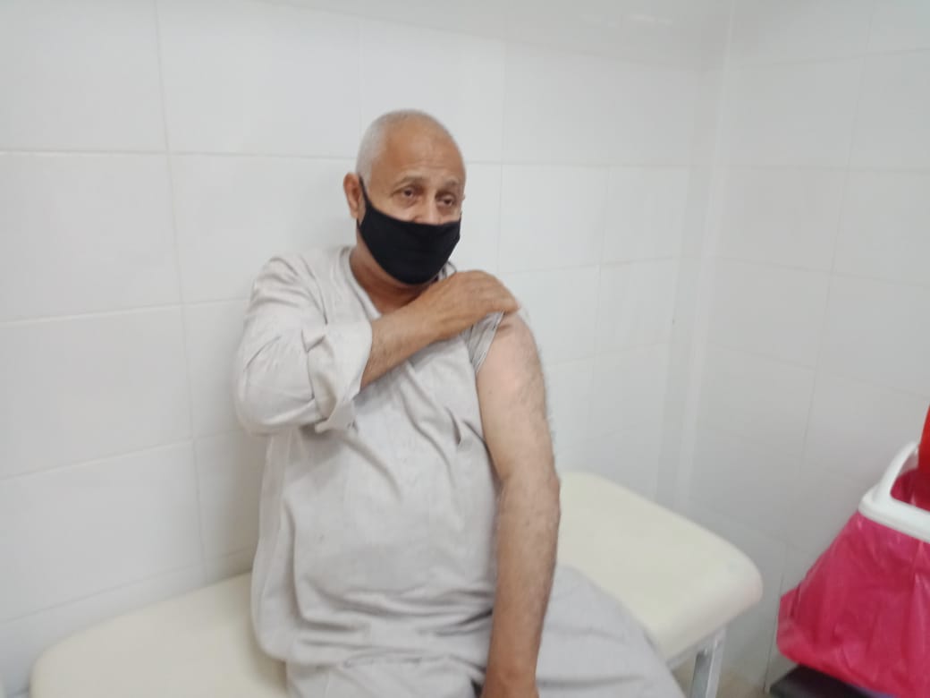 مواطن بالقليوبية بعد تلقى اللقاح