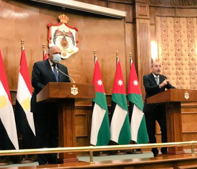 وزير الخارجية ونظيره الأردني