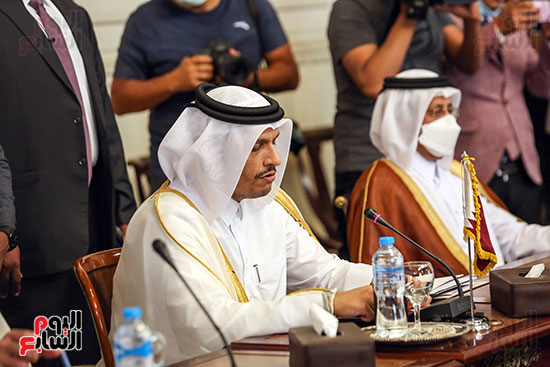 وزير الخارجية يستقبل نظيره القطرى (10)