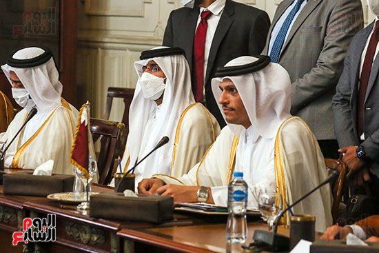 وزير الخارجية يستقبل نظيره القطرى (5)