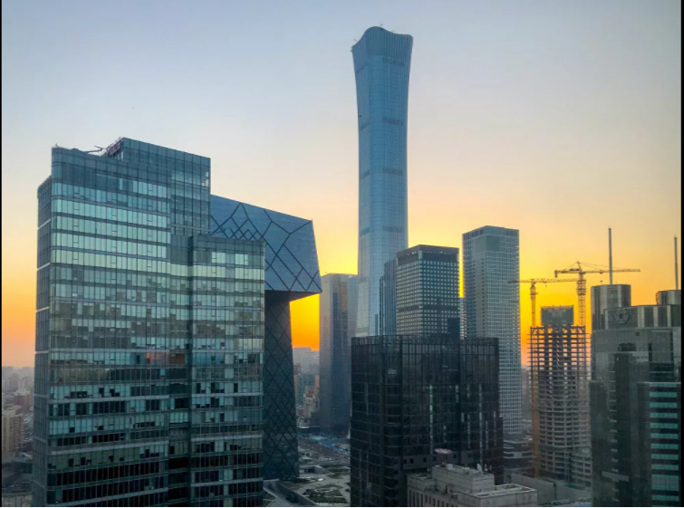 ناطحات سحاب للمركز التجاري سيتيك تاور (CITIC Tower) في بكين، الصين