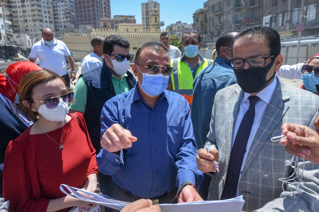 محافظ الاسكندرية يتابع مخطط تطوير محطة مصر