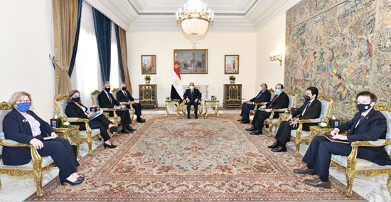  الرئيس عبد الفتاح السيسي وأنتوني بلينكن وزير خارجية الولايات المتحدة الأمريكية (2)