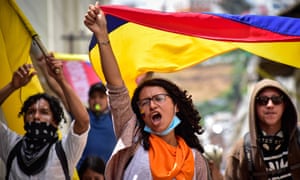 الاحتجاجات فى كولومبيا