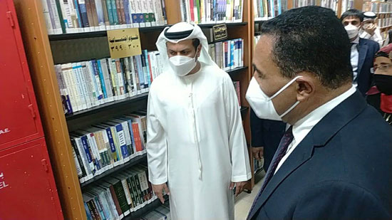سفير-الامارات-يطالب-ببروتكول-تعاومن-مع-مكتبة-مصر-بمطروح