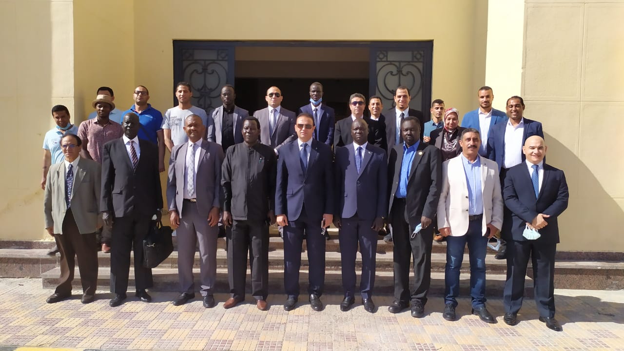 تربية رياضية جامعة الإسكندرية تستقبل وفد دولة جنوب السودان لتفعيل اتفاقية التعاون المشتركة (1)