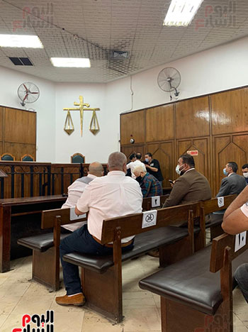ظهور مرتضى منصور داخل قاعة المحكمة (4)