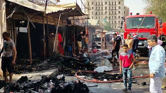 حريق سوق أحمد حلمى برمسيس  (2)