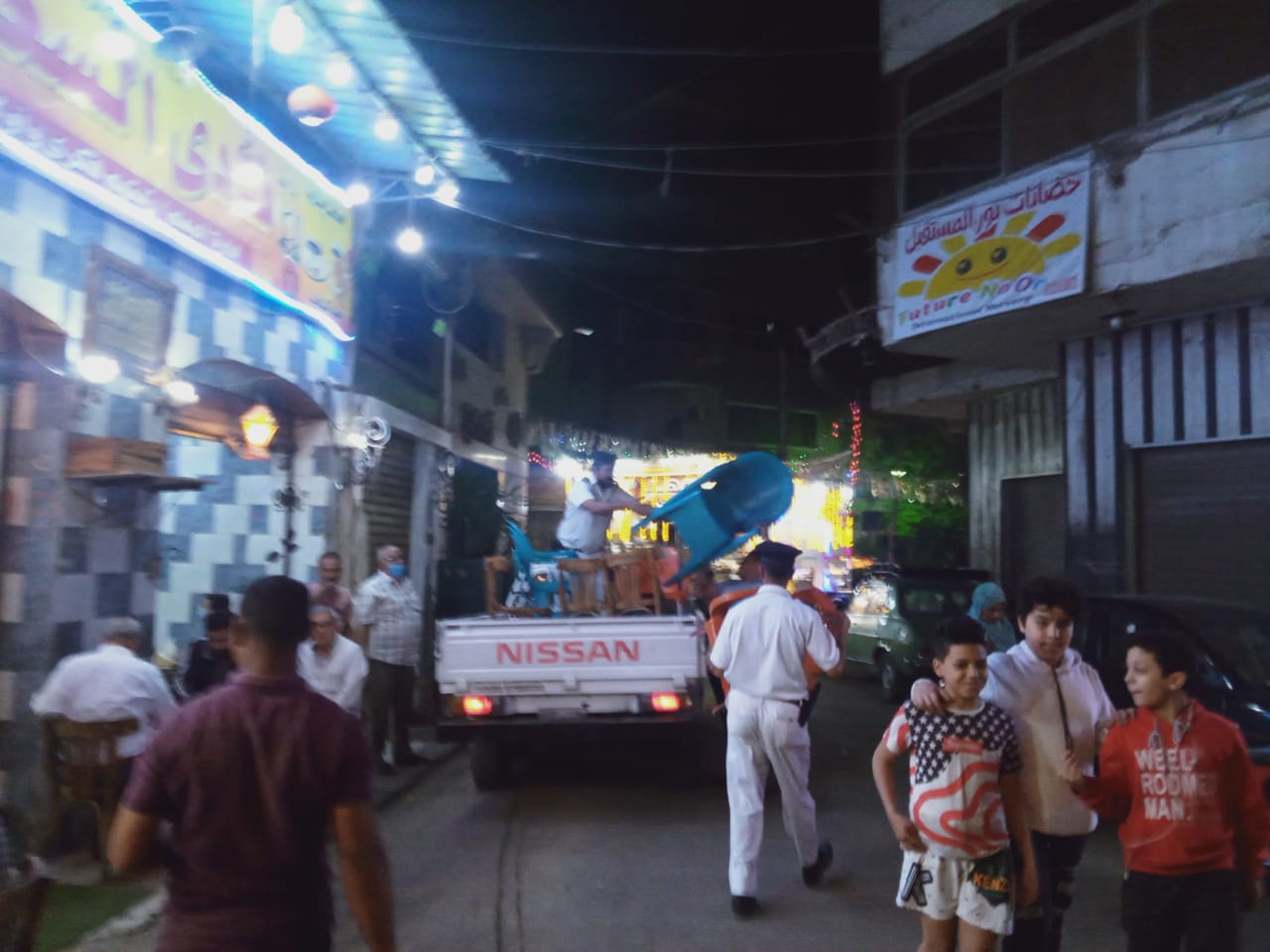 رفع اشغالات المحال بالسيدة زينب (2)