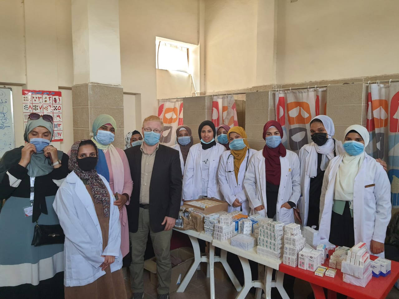 قوافل جامعة حلوان لمنطقة كفر العل