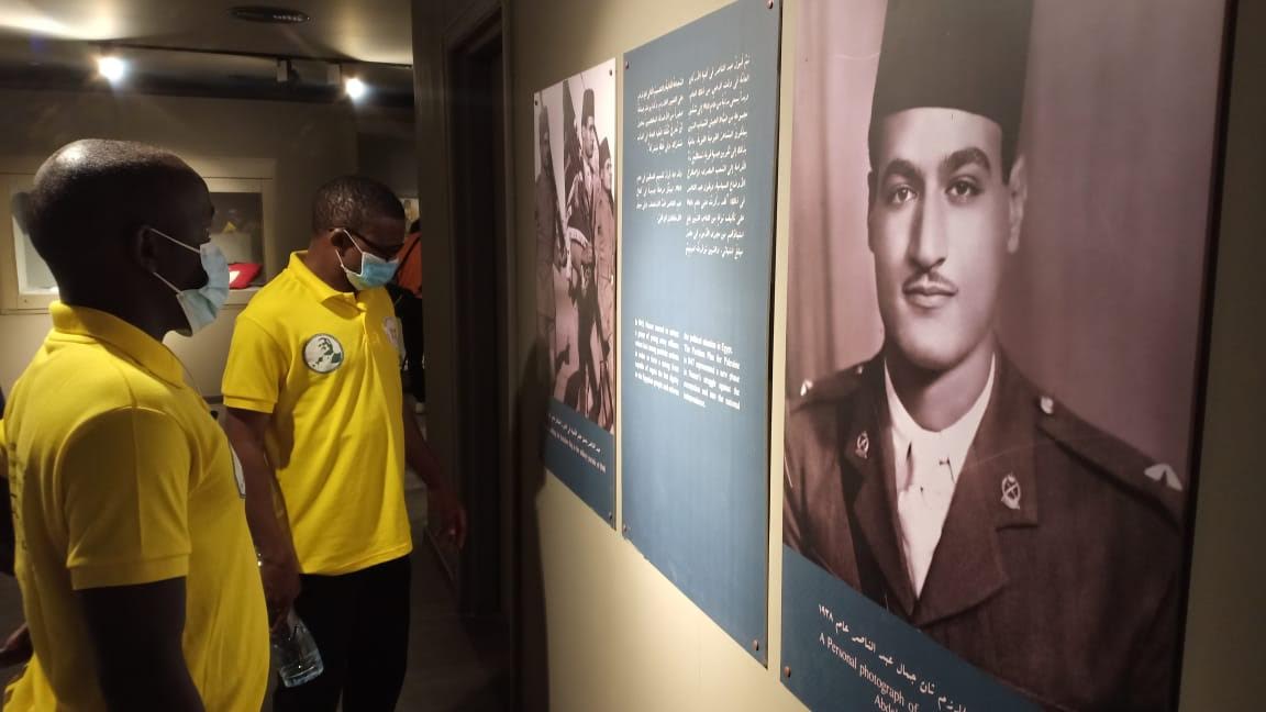 المشاركون فى المنحة خلال زيارة زيارة متحف الزعيم جمال عبدالناصر