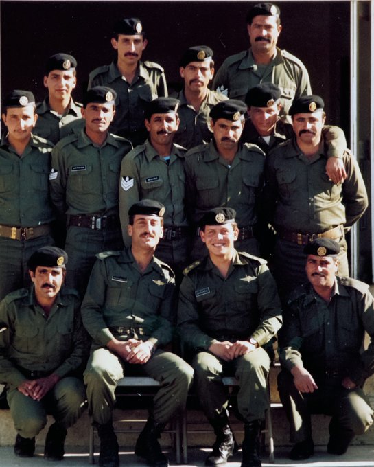 الملك عبد الله خلال خدمة الجيش